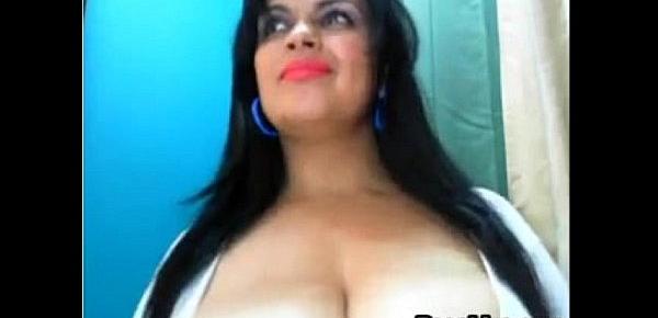  Busty Latin Mom Teasing Her Tits